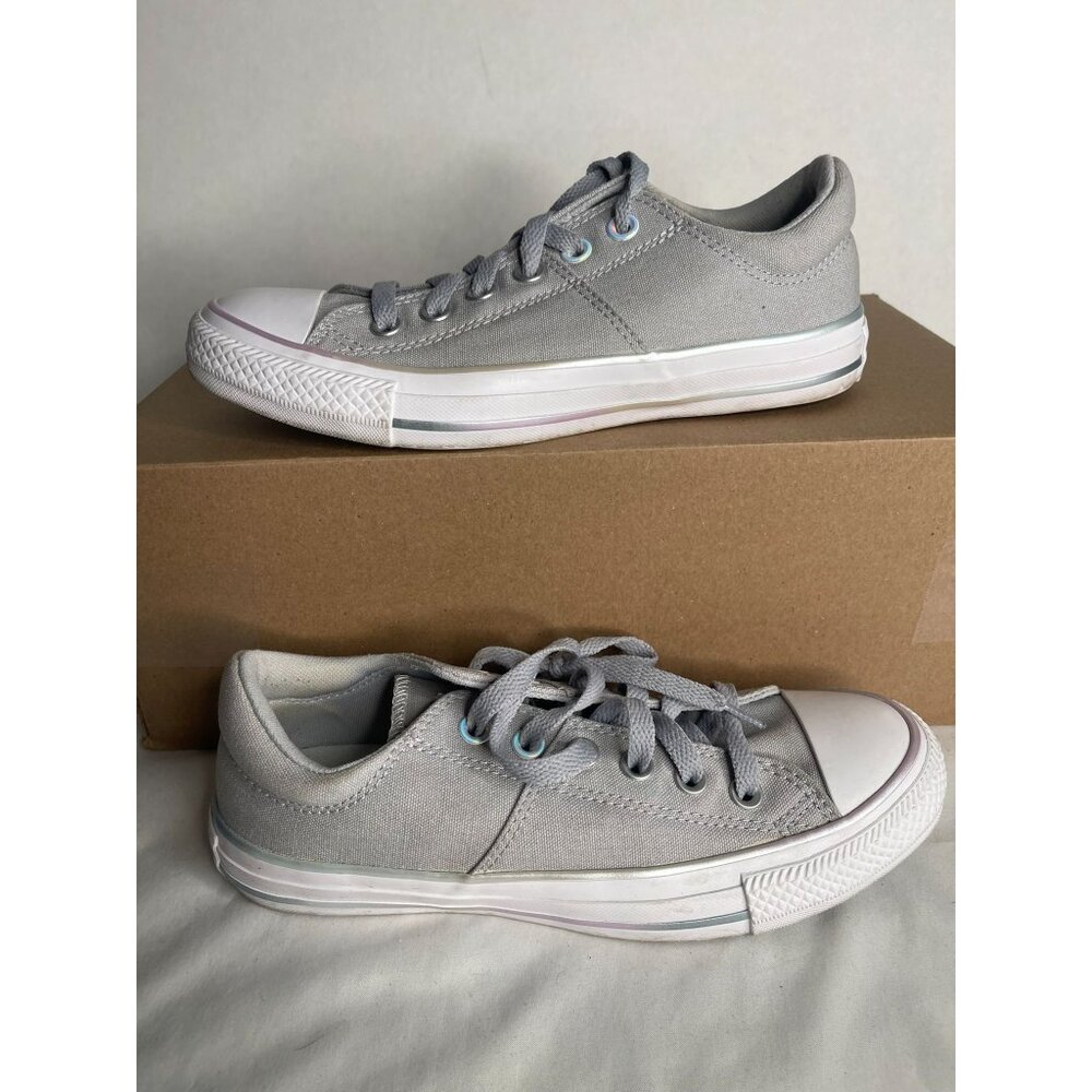Converse All Star Womens Size 7 Gray Pearl Sneakers Shoes Padded Ankle 566101C
